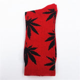 Comfortable High Quality Cotton Socks Cannabis Leaf Casual/Long