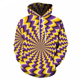 Psychedelic Hoodies - Purple And Gold