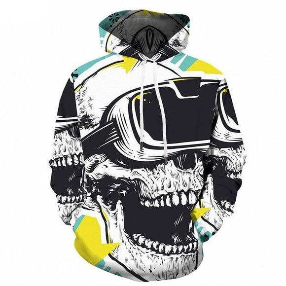 Psychedelic Hoodies - Skull In VR