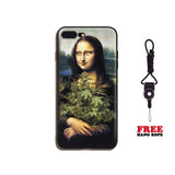 Mona lisa Cannabis Soft Silicone Phone Case Cover Shell For iPhone 5 5s Se 6 6s 7 8 Plus X XR XS MAX