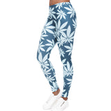 Cannabis Print Leggings High Waist