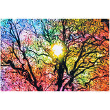 Psychedelic - Trippy Tree Abstract Silk Poster