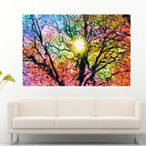 Psychedelic - Trippy Tree Abstract Silk Poster