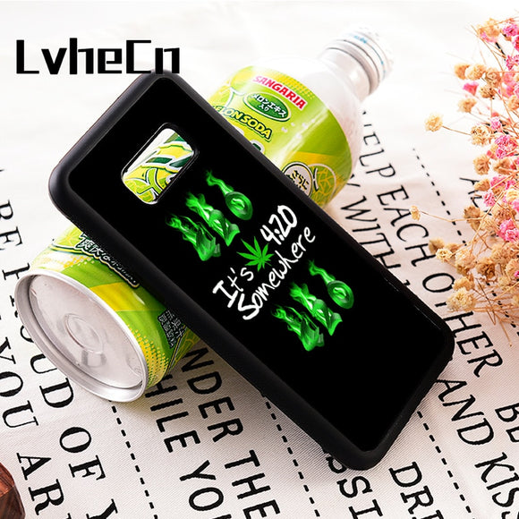 Phone cover cases for Samsung Galaxy s6 s7 s8 s9 edge plus WEEDCANNABIS420 MARIJUANA MARY JANE