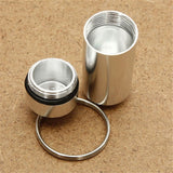 Mini Waterproof Aluminum Keychain Stash Container