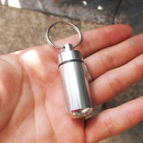 Mini Waterproof Aluminum Keychain Stash Container