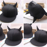 Devil Horns - Flat Bill Snapback Hat