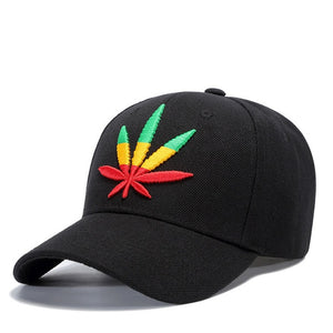 Summer Hats For Men's Women's Hemp leaves Baseball Cap Adjustable dad Hat Sunscreen Snapback Embroidery Unisex sun hat